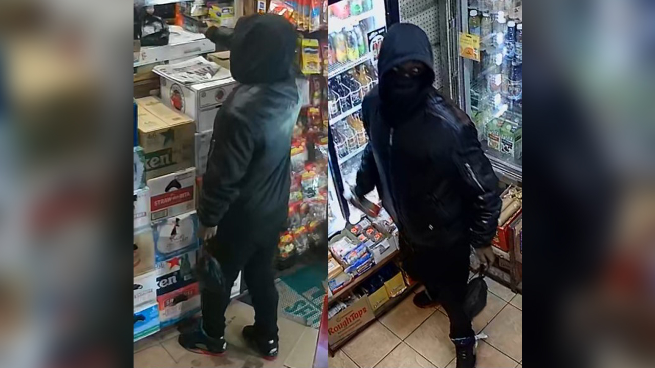 Video shows suspect holding bodega worker at gunpoint