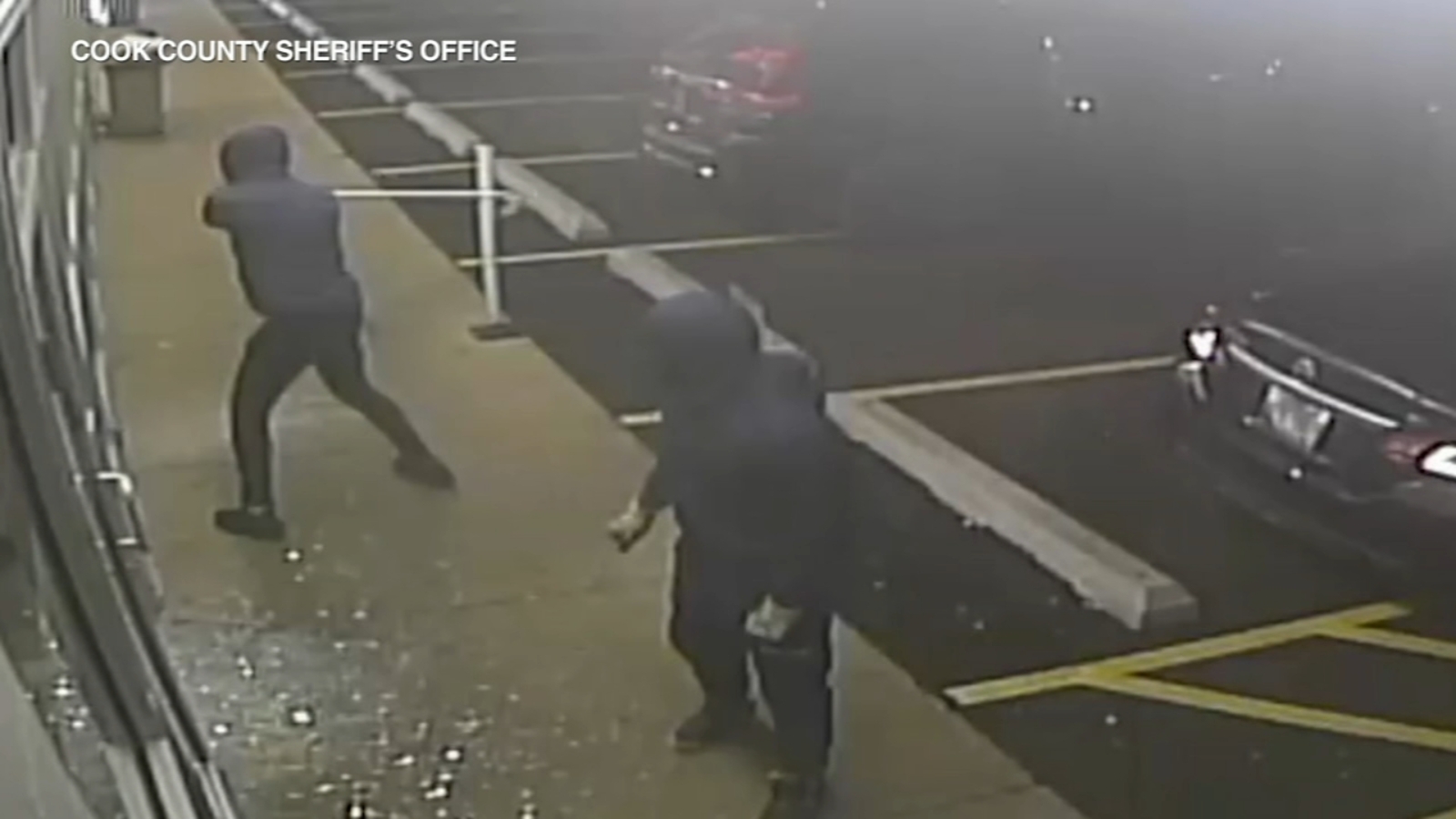 Cook County sheriff police investigate smash and grab robberies, ATM