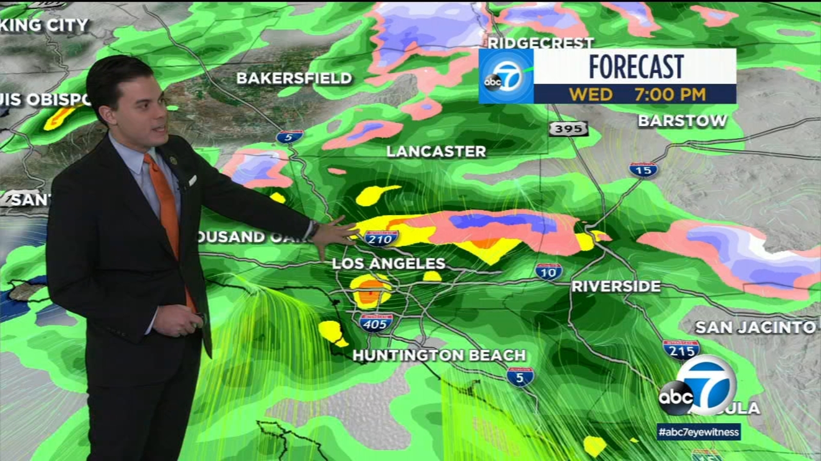 Los Angeles weather forecast Winter storm system brings snow, rain on