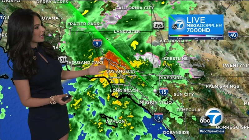 Slow moving Storm Bringing Rain Snow To Southern California ABC7 Los 