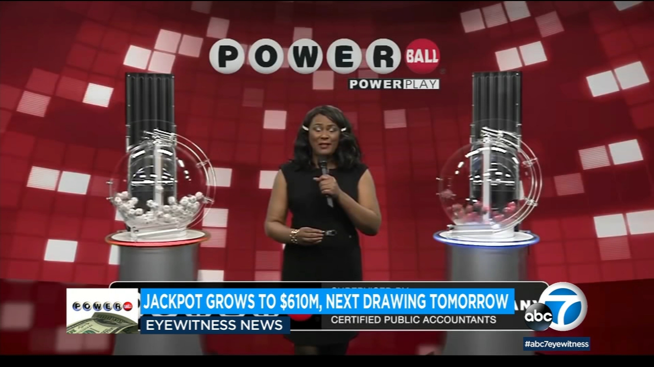 Powerball jackpot up to $610M in Wednesday drawing