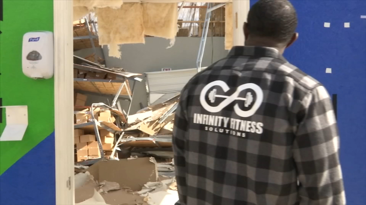 Leukemia survivor's Humble gym torn apart in tornado