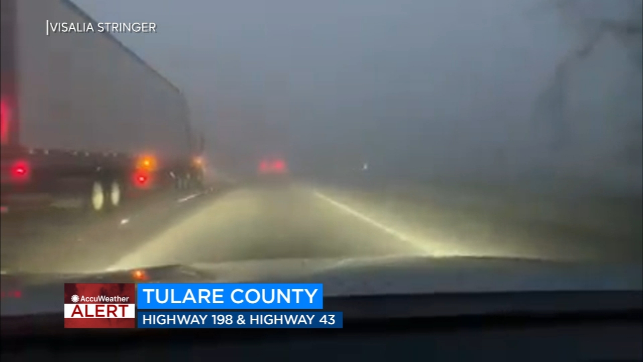 EB Hwy 198 between Visalia, Hanford reopened after multiple car crashes caused by fog