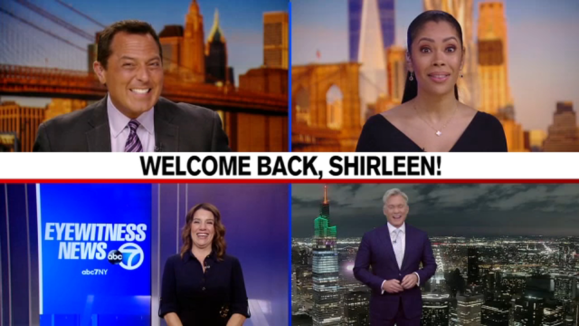 Welcome back, Shirleen!