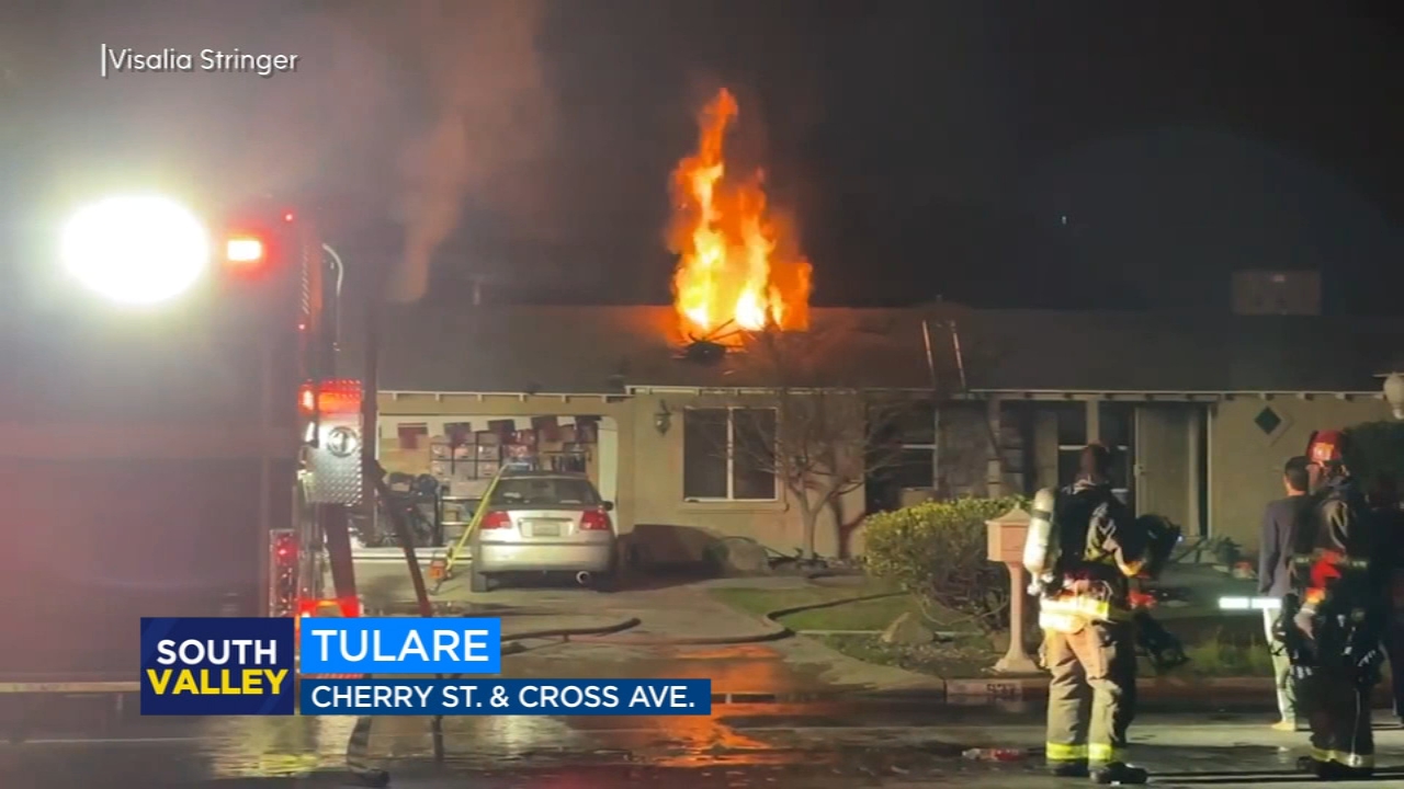 2 homes damaged in separate fires in Tulare