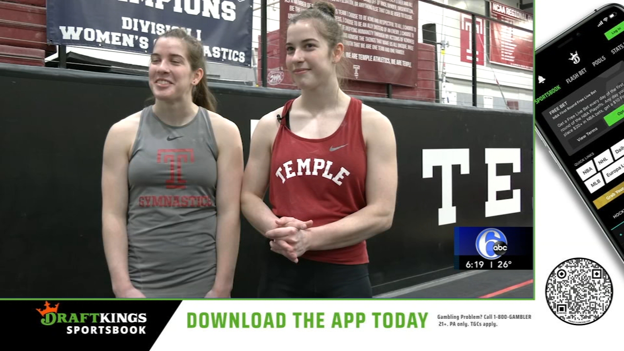 Twins make dynamic duo for Temple University's gymnastics team