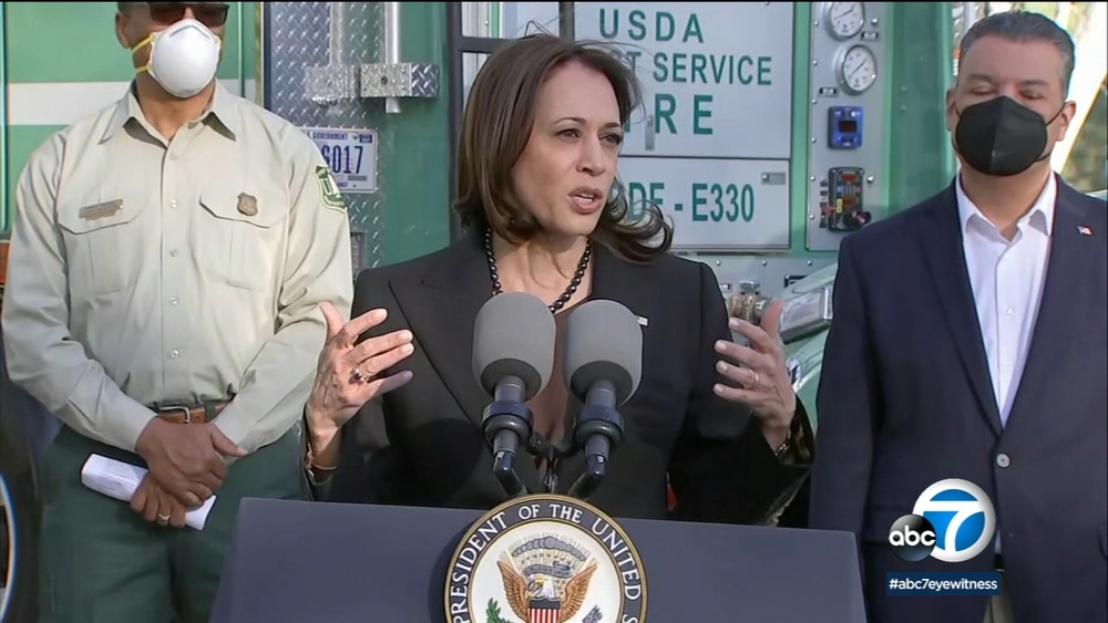 Kamala Harris announces $600M in wildfire money during SoCal visit