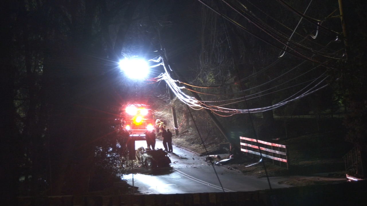 1 dead, 4 injured after driver crashes into utility pole in Montco