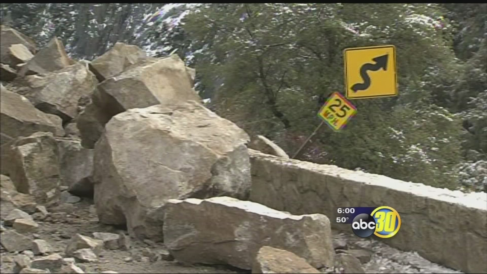 Highway 140 into Yosemite closed due to rockslide ABC30 Fresno