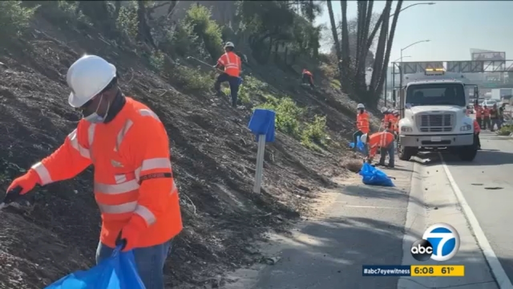 Homeless camp near SoFi Stadium removed ahead of Super Bowl 