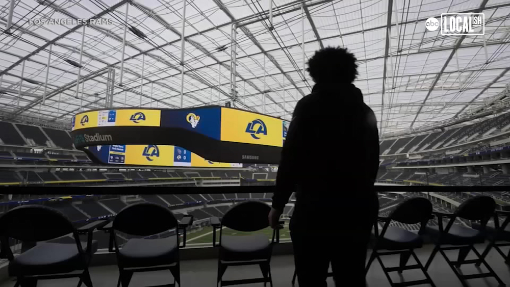 Homeless student beating the odds with help from LA Rams