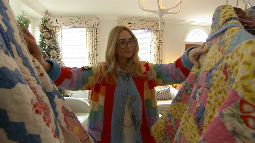 Quilt Queen transforms vintage quilts into wearable art.