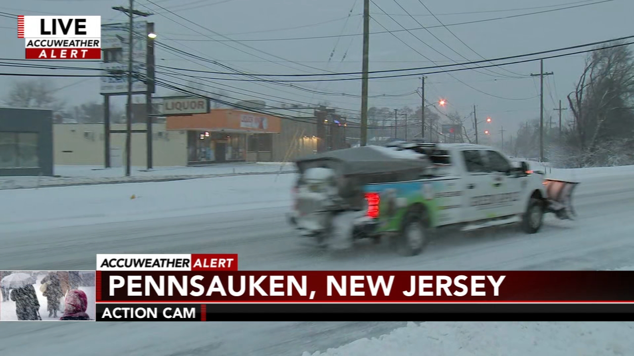 High winds complicate snow removal in New Jersey suburbs
