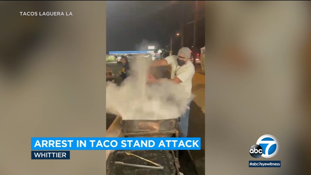 Arrest made after food truck caught vandalizing Whittier taco stand