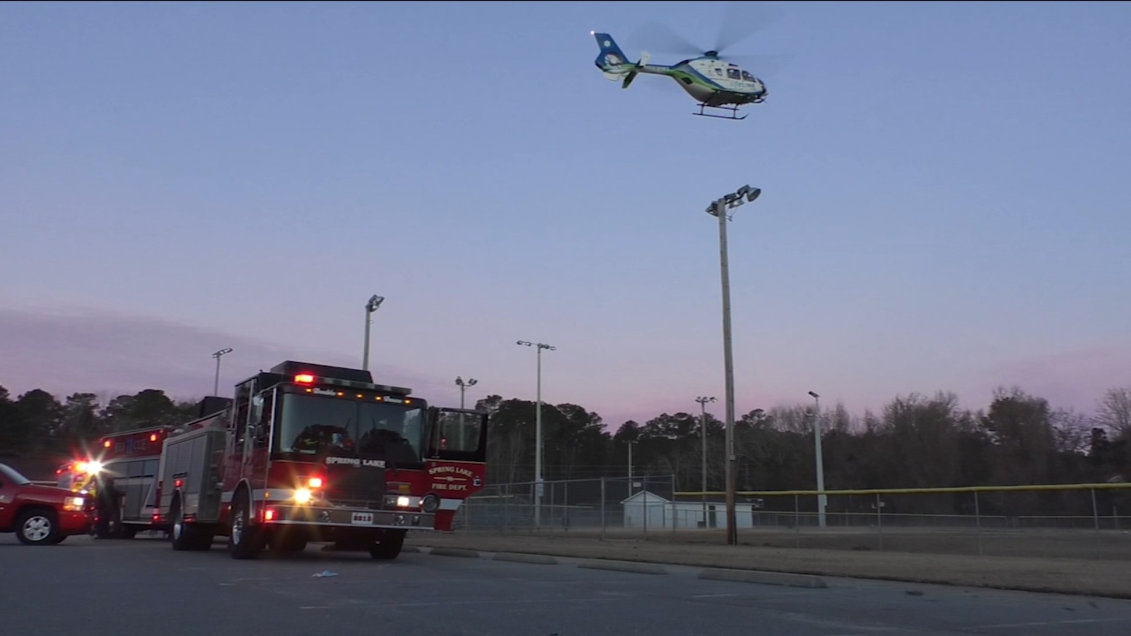 Woman airlifted to hospital after car strikes tree, catches fire near ...