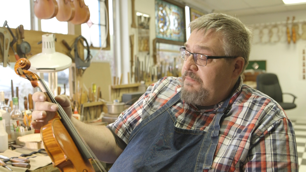 Go inside a 5th generation violin maker's workshop