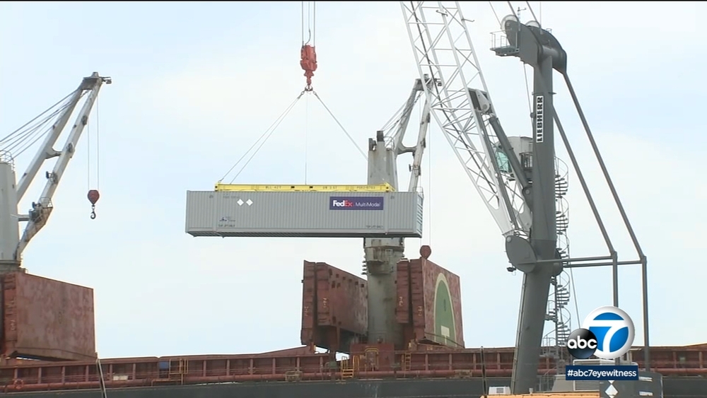 Cargo ships begin to drop off goods at Naval Base Ventura County