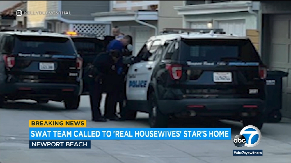 Man arrested after barricade at OC home of 'Real Housewives' star
