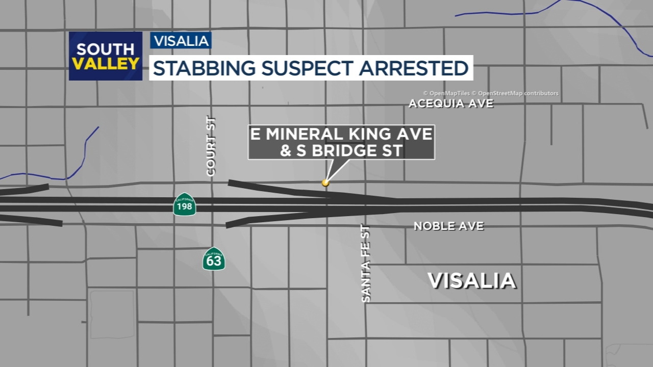 25-year-old man stabbed in Visalia, 1 arrested