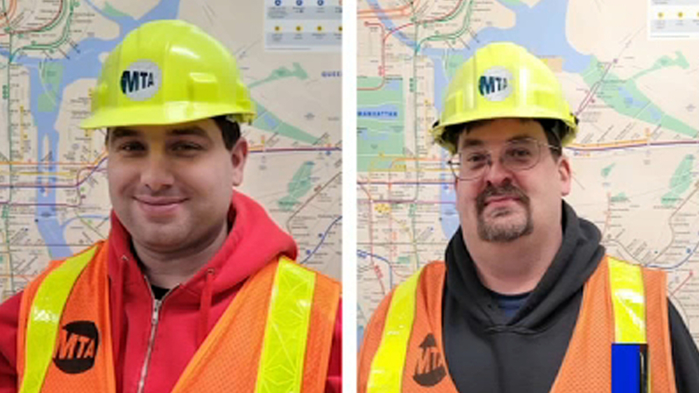 MTA workers help save person who fell on tracks in Brooklyn