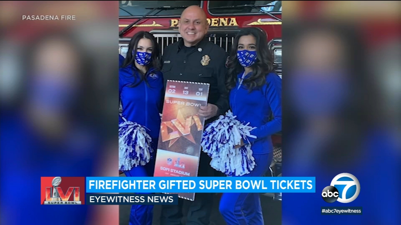 Pasadena firefighter gets free Super Bowl tickets after heroic action