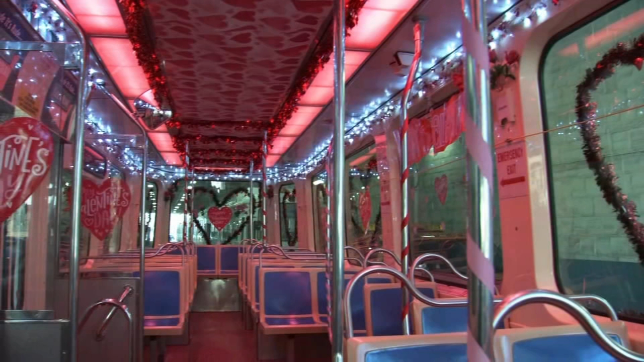 SEPTA trolley driver displays annual "Love Car"