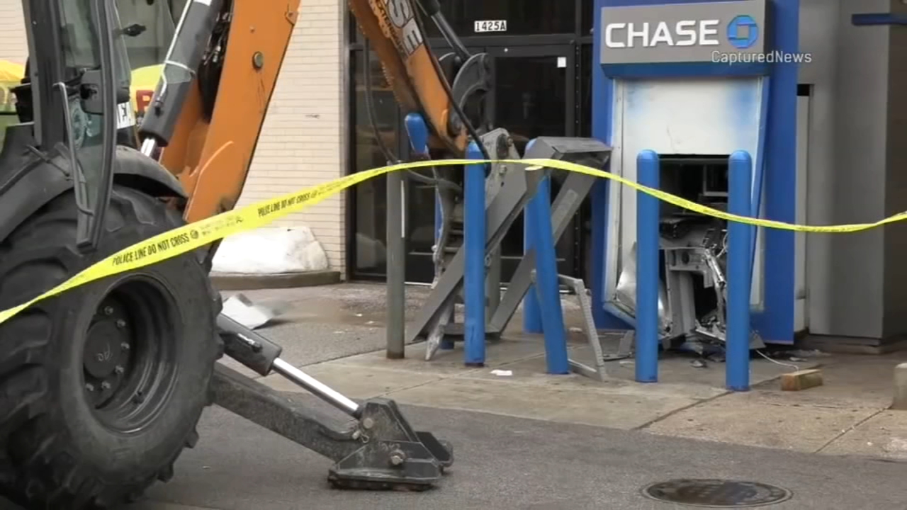 Stolen backhoe used to smash open ATM in Rogers Park