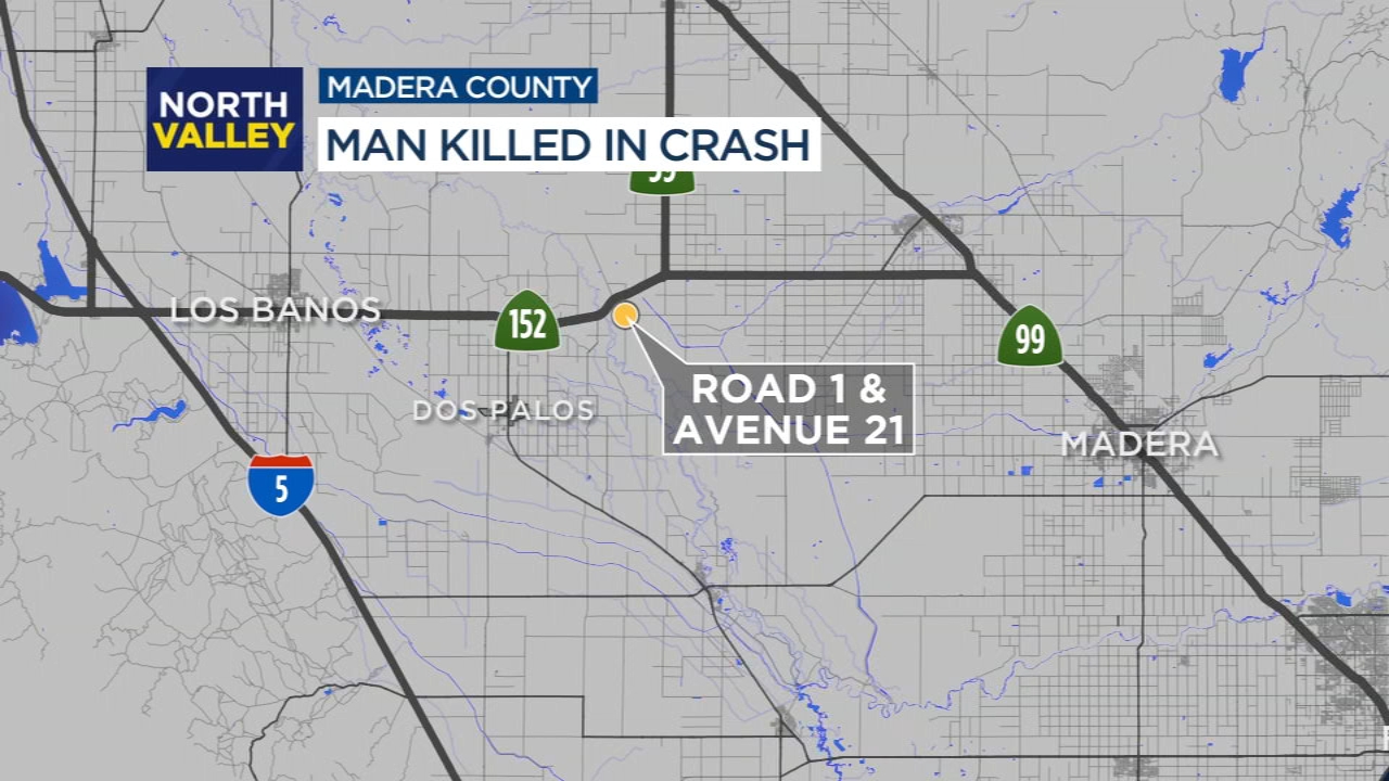 1 killed, 1 injured in rollover crash in Madera County, CHP says