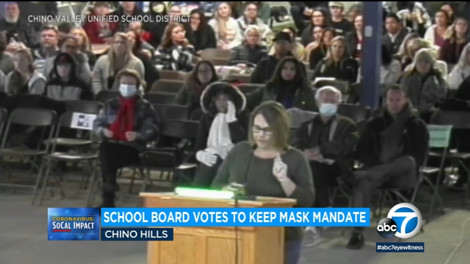 Parents Students Express Outrage Over Mask Mandate During Chino Valley 