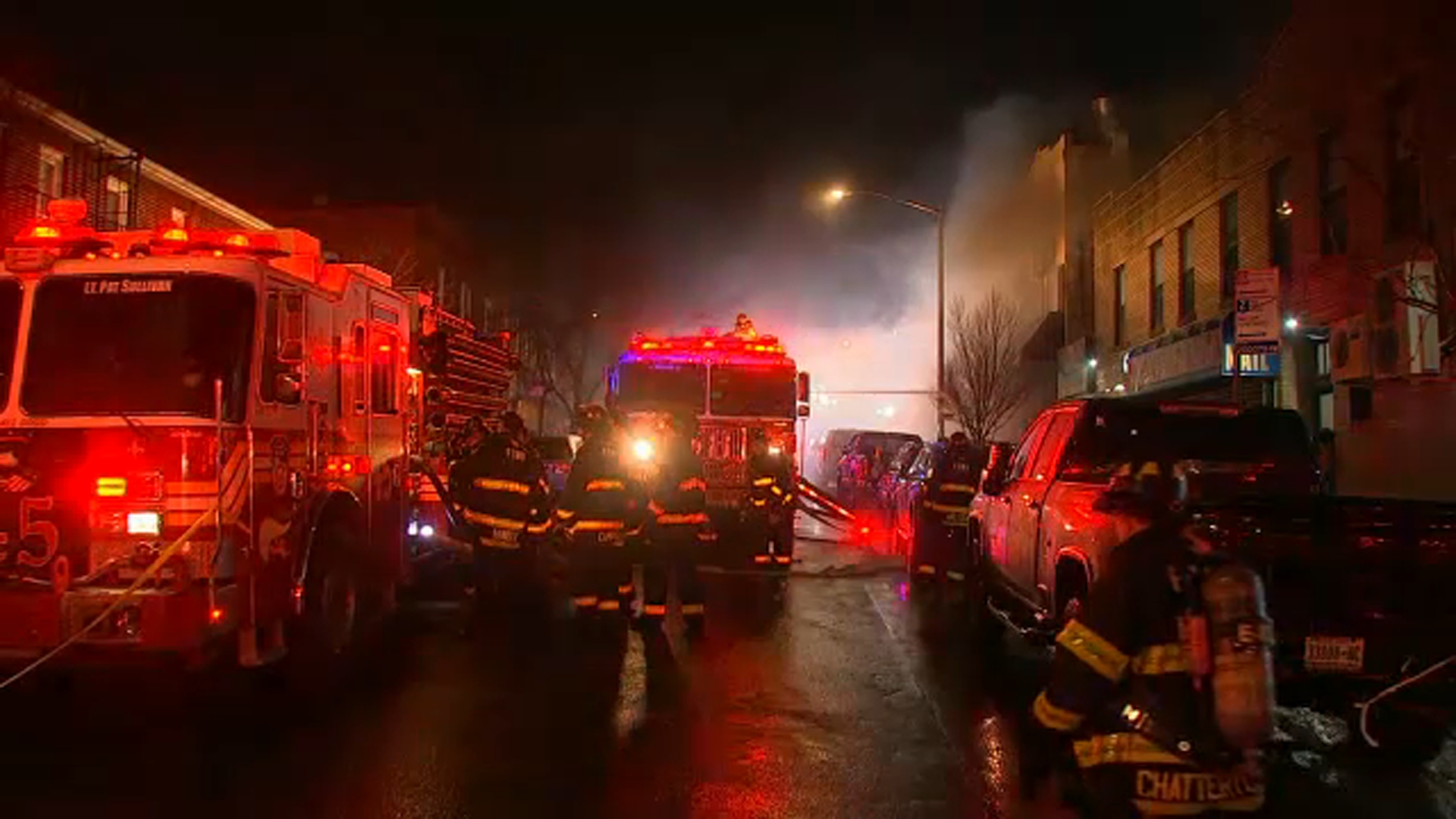 Firefighter seriously injured battling blaze at NYC supermarket