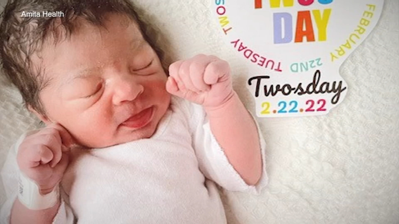 'Twosday' provides once-in-a-lifetime date for weddings, births