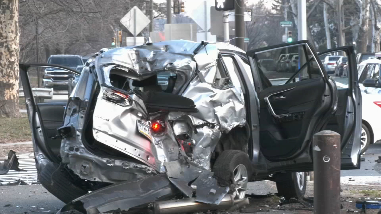 Police work to determine if West Philadelphia crash is linked to carjacking