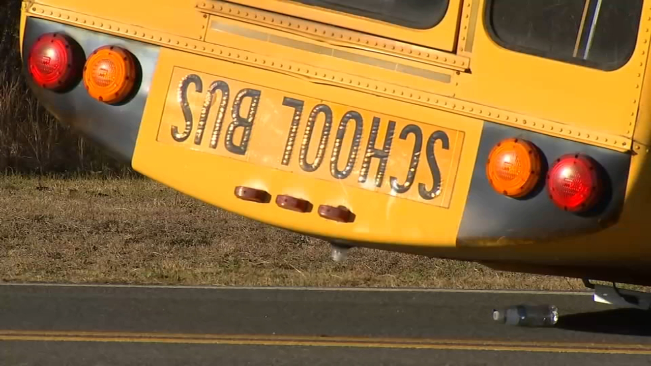 12 injured when Johnston County school bus crashes, overturns
