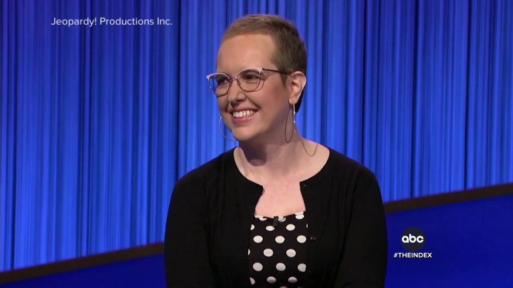 'Jeopardy!' champ removes wig to destigmatize cancer recovery