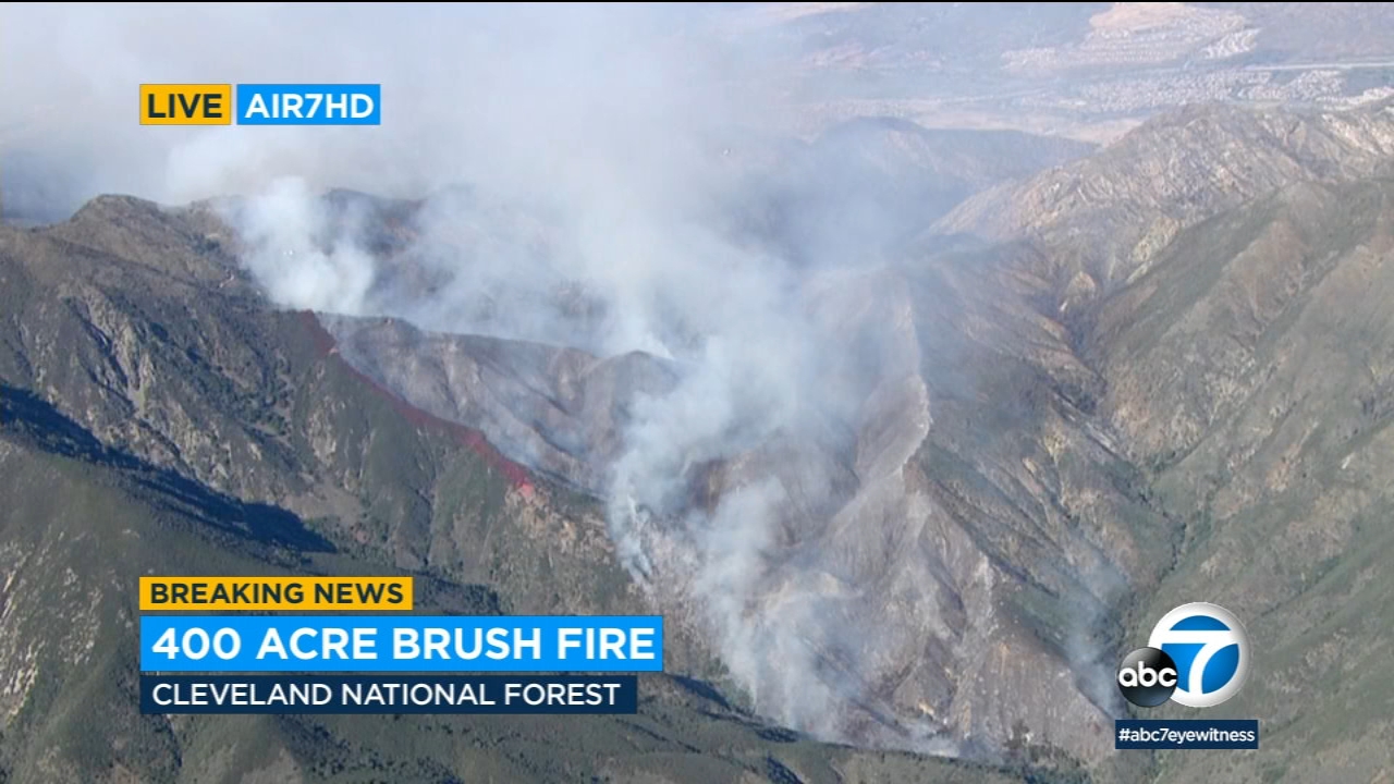 521-acre fire erupts in Cleveland National Forest; no structure threat
