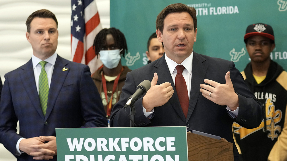 DeSantis scolds students for wearing face masks