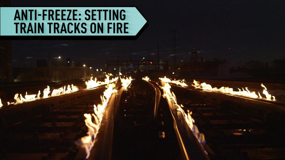 Metra lights train tracks on fire to keep rails from freezing