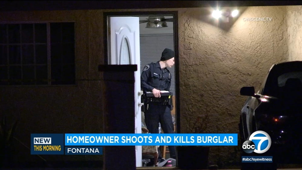 Burglar shot, killed by homeowner in Fontana during break-in: Police