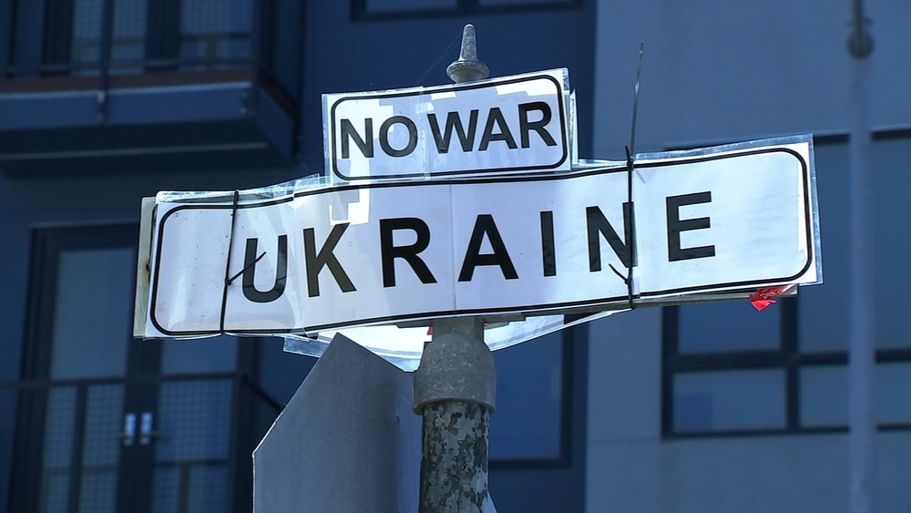 SF street sign 'renamed' in support of Ukraine after Russian invasion