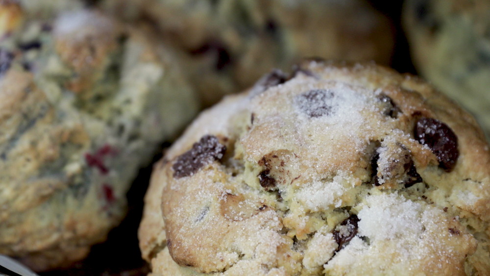 This coffee shop serves a delicious, baked treat mash-up