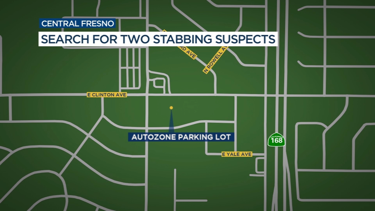 Search for 2 suspects after stabbing at central Fresno Autozone