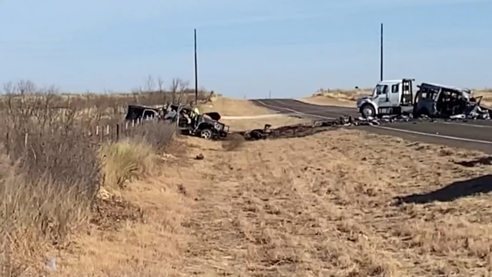 13-year-old was driving in crash with college golf teams, NTSB says