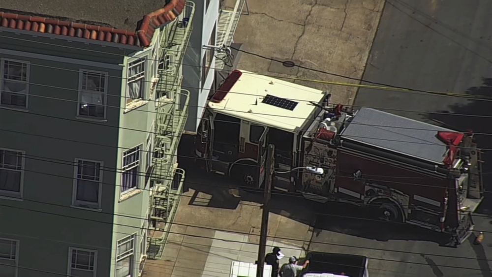 SF fire engines collide responding to same call, police say