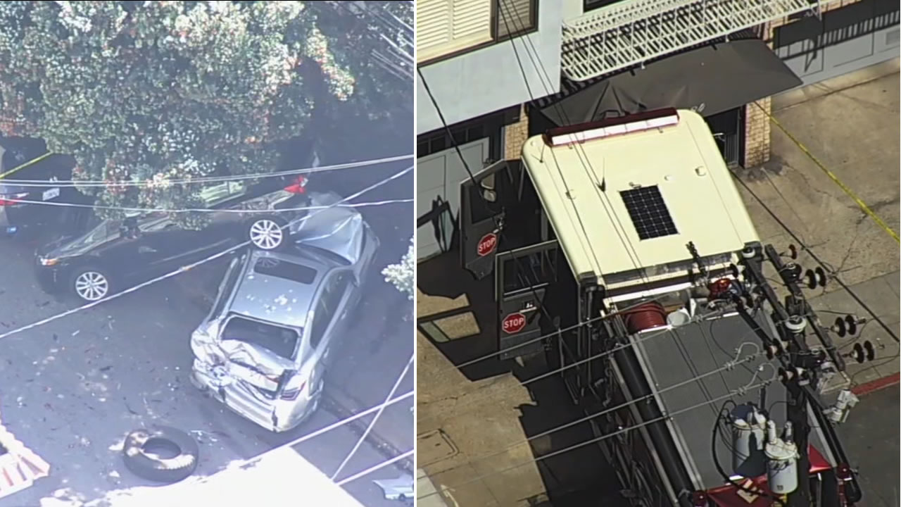 SF fire engines collide responding to same call, police say