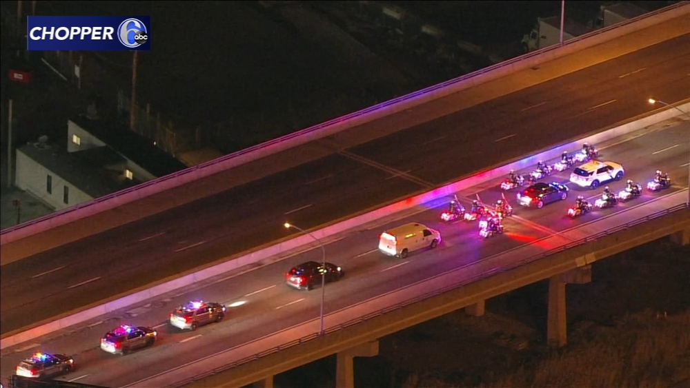 Police procession along I-95 after crash kills Pa. troopers, civilian
