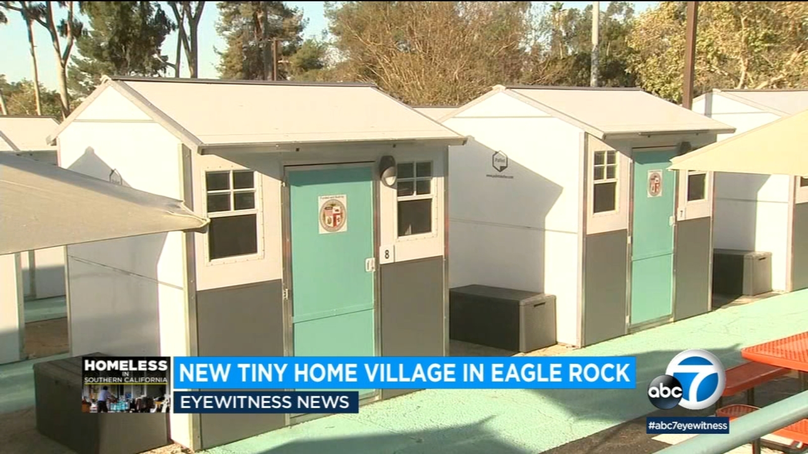 LA's newest tiny home village for the homeless has opened in Eagle Rock ...