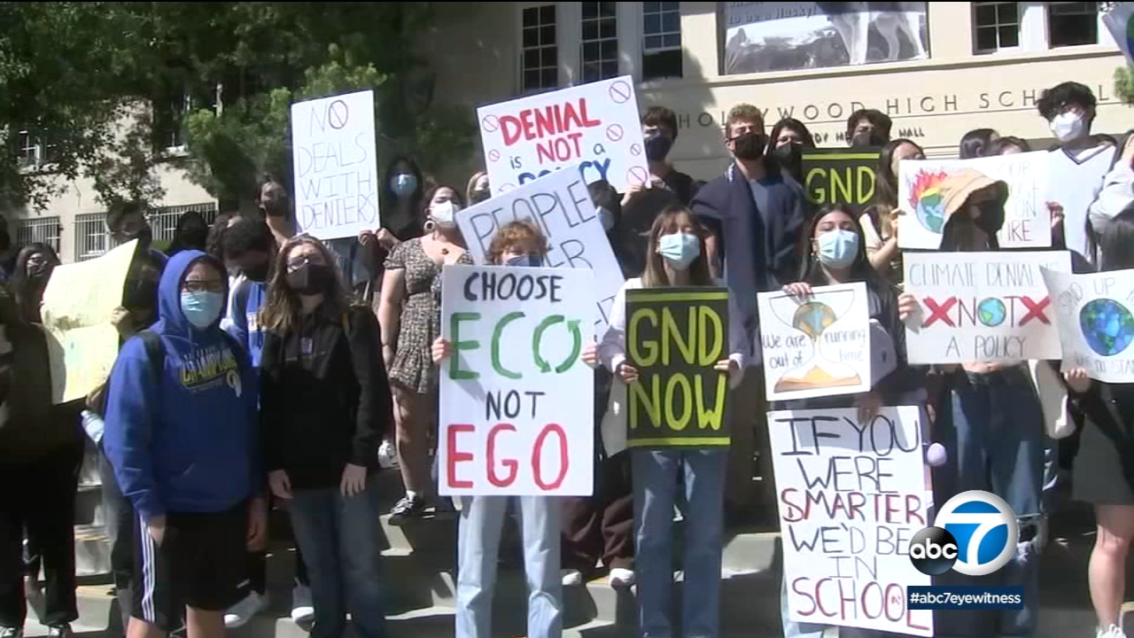 NoHo high school students walk out to demand action on climate change