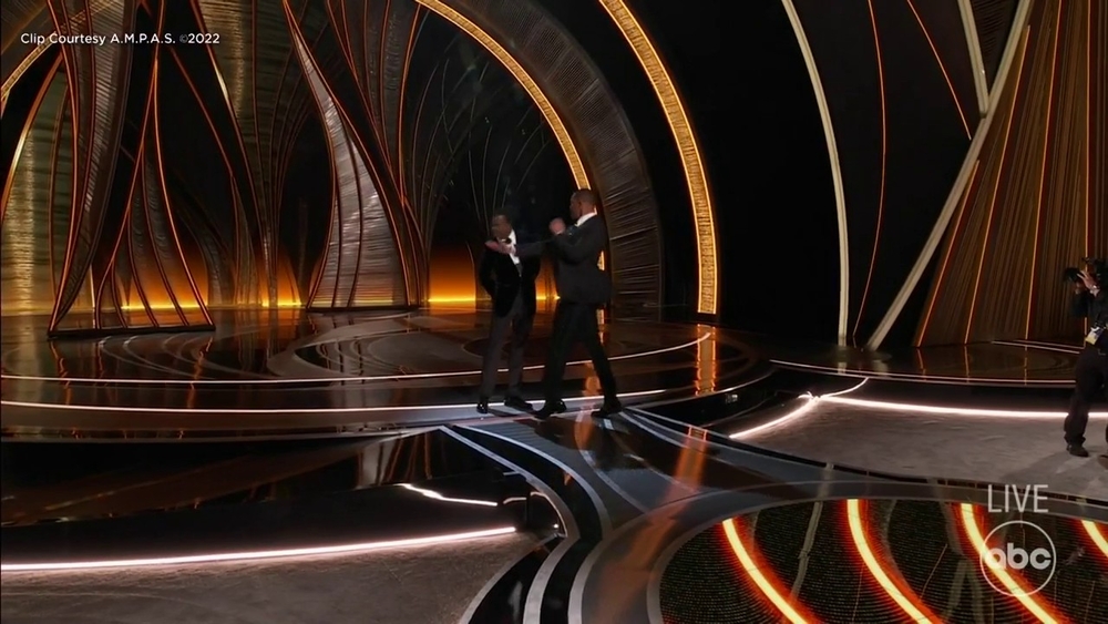 Will Smith slaps Chris Rock after joke directed at Jada Pinkett Smith