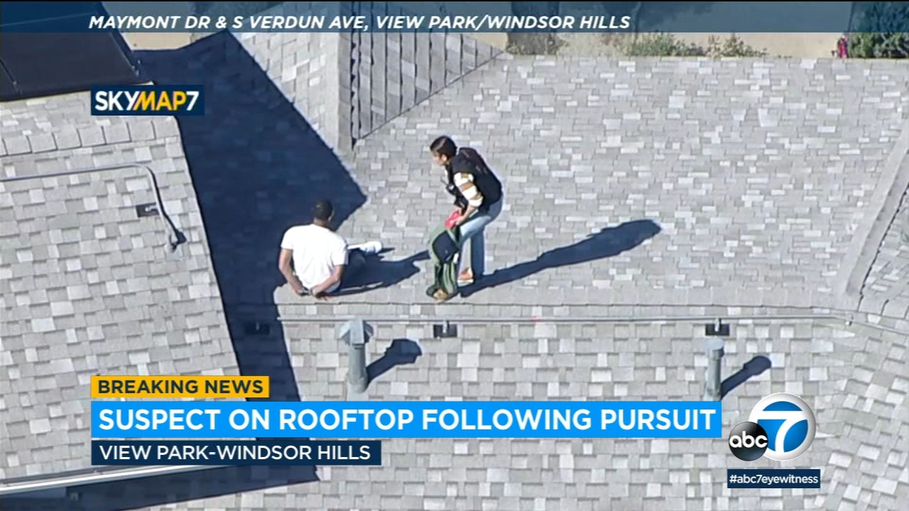 Man arrested after rooftop standoff in Los Angeles