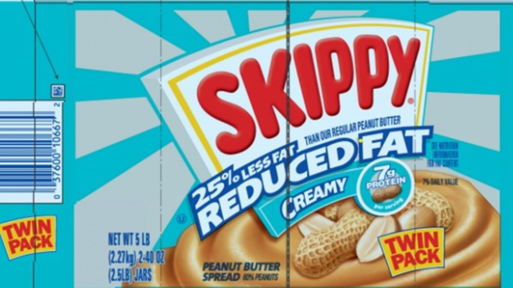Skippy recalling some peanut butter jars over steel fragments